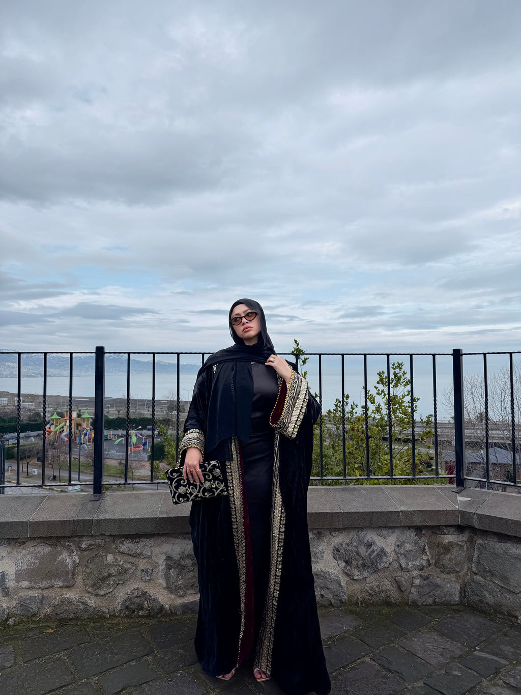 Ru’s velvet kaftan