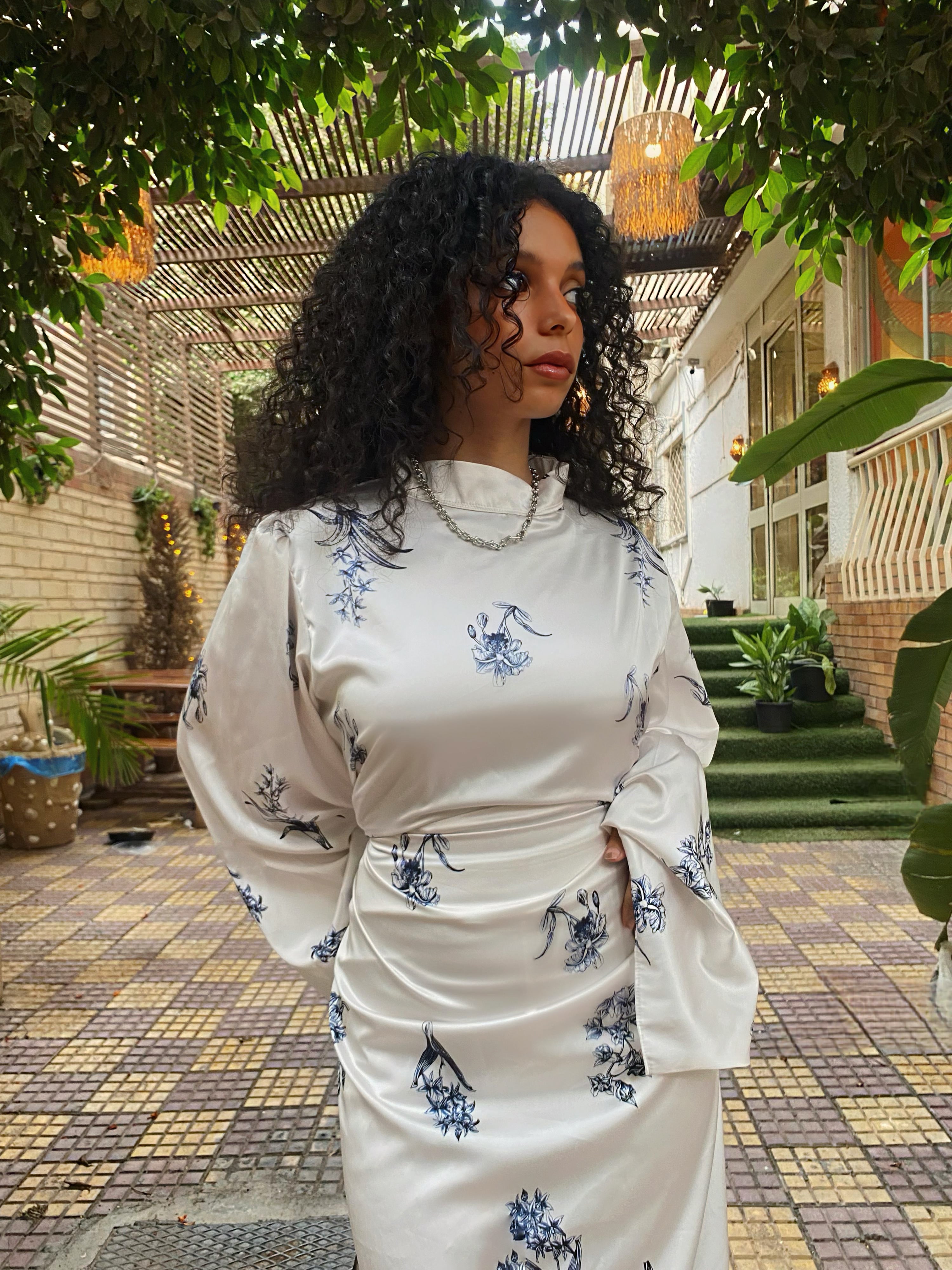 Lilly dress - Blue&White