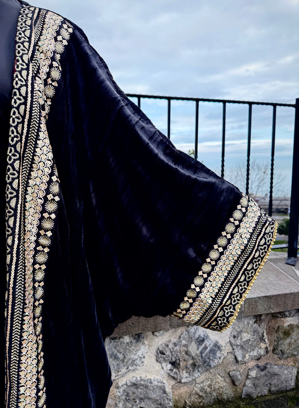 Ru’s velvet kaftan