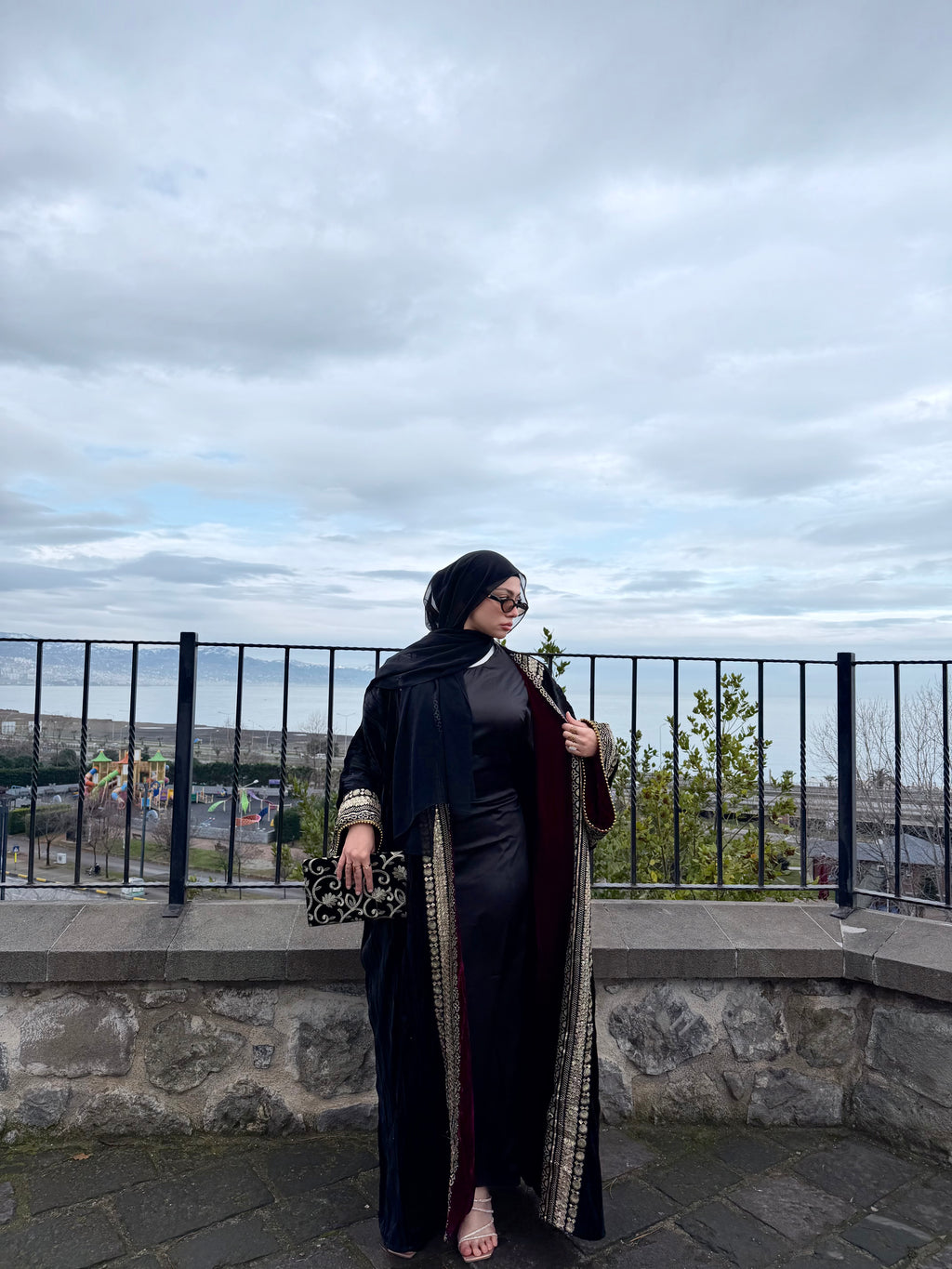Ru’s velvet kaftan