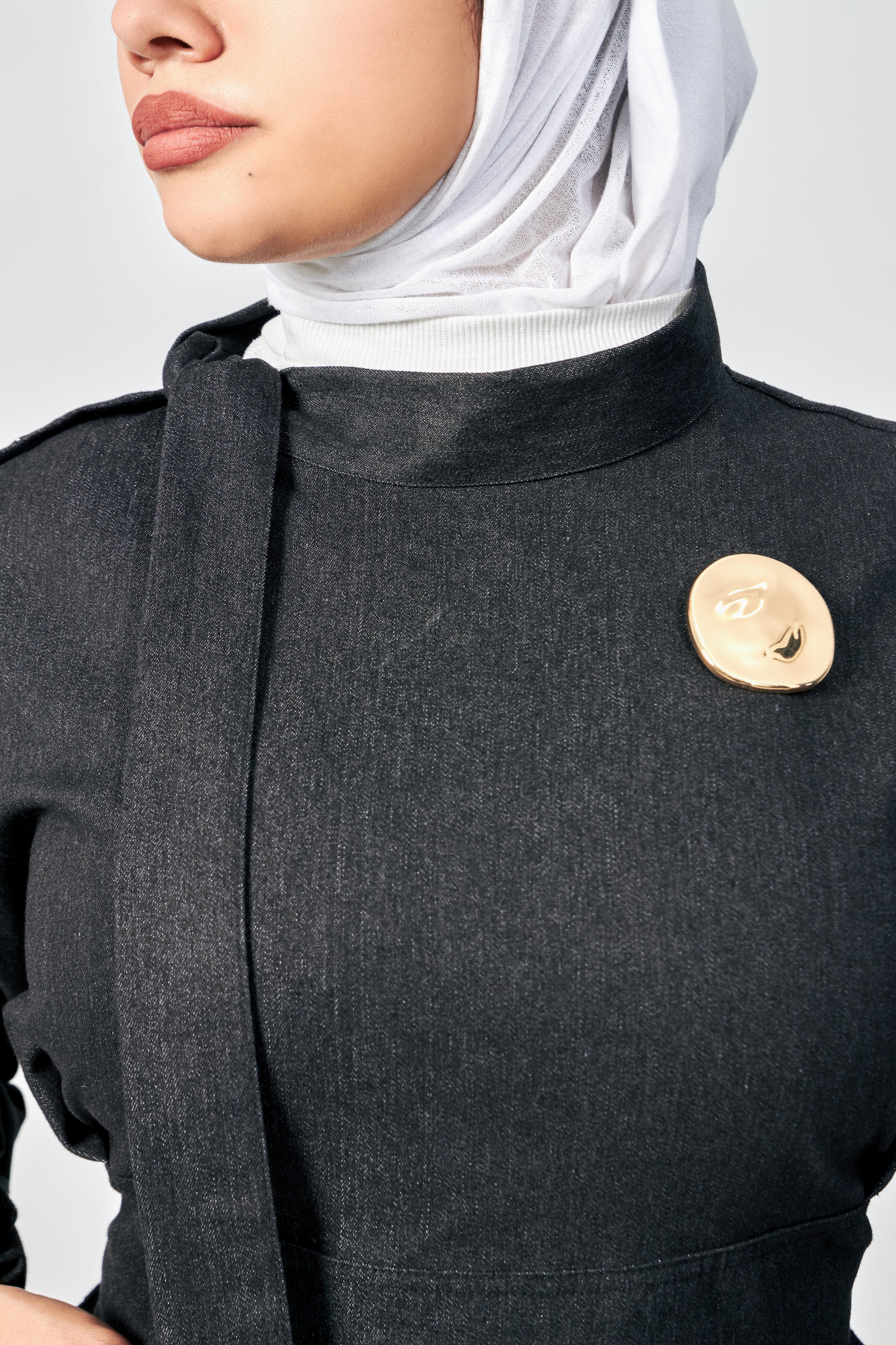 Classic maxi denim dress